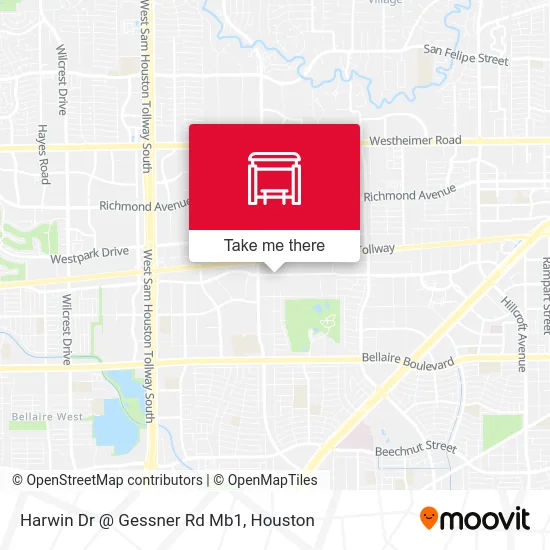 Mapa de Harwin Dr @ Gessner Rd Mb1