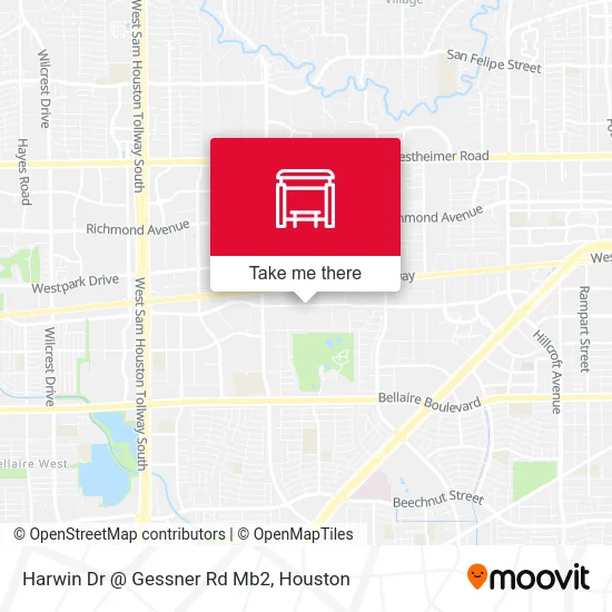 Mapa de Harwin Dr @ Gessner Rd Mb2