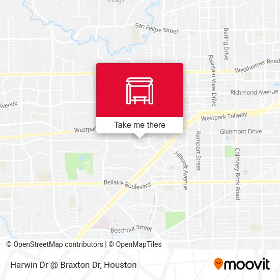 Mapa de Harwin Dr @ Braxton Dr