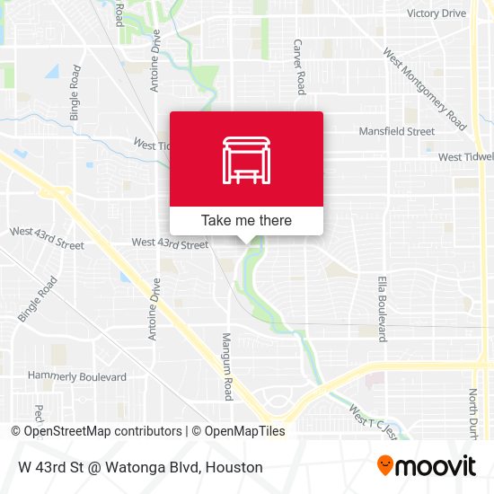 W 43rd St @ Watonga Blvd map