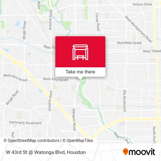 W 43rd St @ Watonga Blvd map