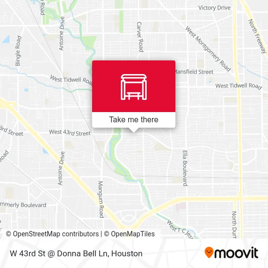 W 43rd St @ Donna Bell Ln map