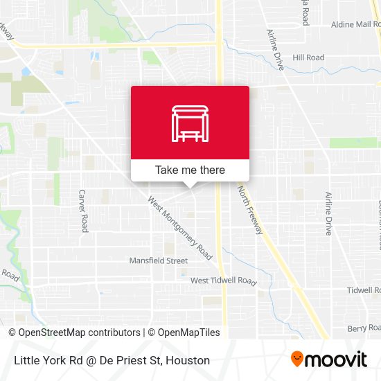 Little York Rd @ De Priest St map