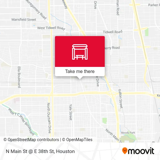 N Main St @ E 38th St map