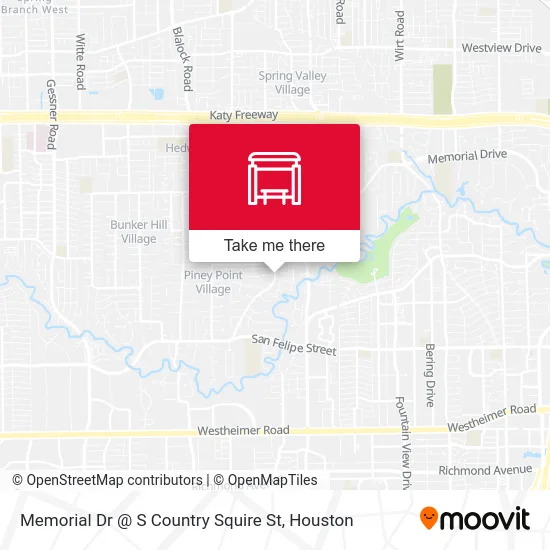 Mapa de Memorial Dr @ S Country Squire St