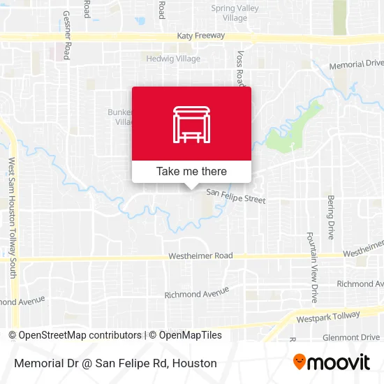 Memorial Dr @ San Felipe Rd map