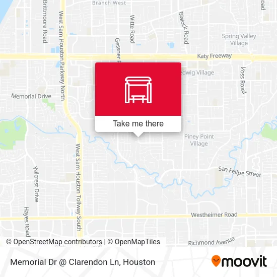 Memorial Dr @ Clarendon Ln map