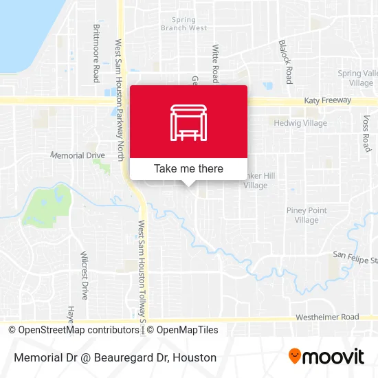 Memorial Dr @ Beauregard Dr map