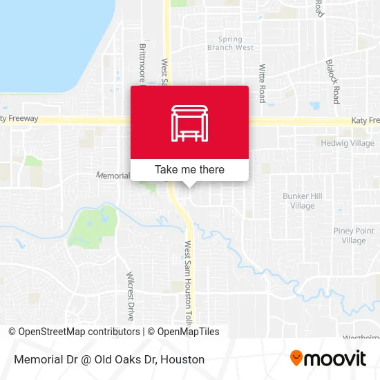 Memorial Dr @ Old Oaks Dr map