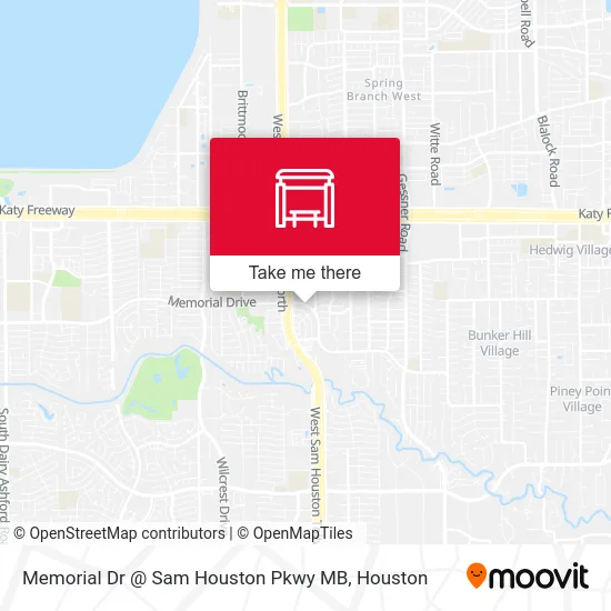 Mapa de Memorial Dr @ Sam Houston Pkwy MB