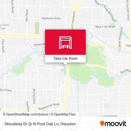 Mapa de Woodway Dr @ N Post Oak Ln