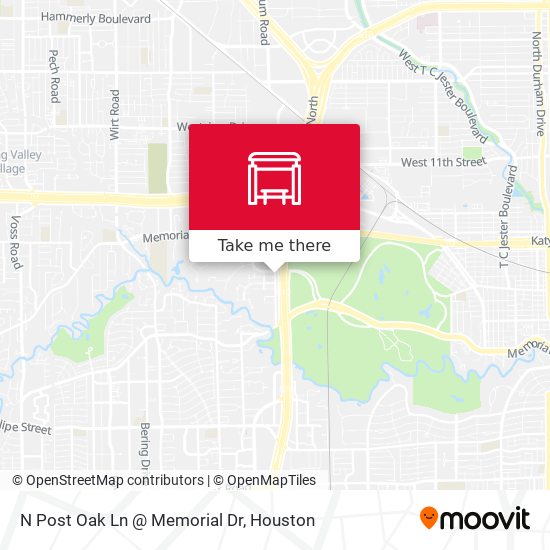 Mapa de N Post Oak Ln @ Memorial Dr