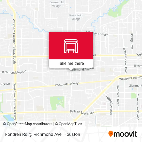 Mapa de Fondren Rd @ Richmond Ave