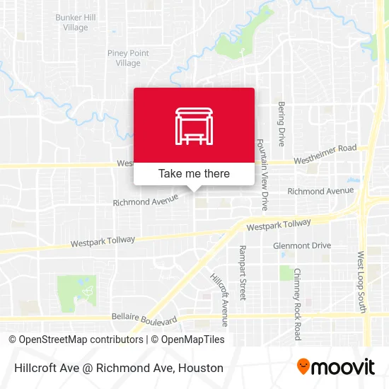 Mapa de Hillcroft Ave @ Richmond Ave