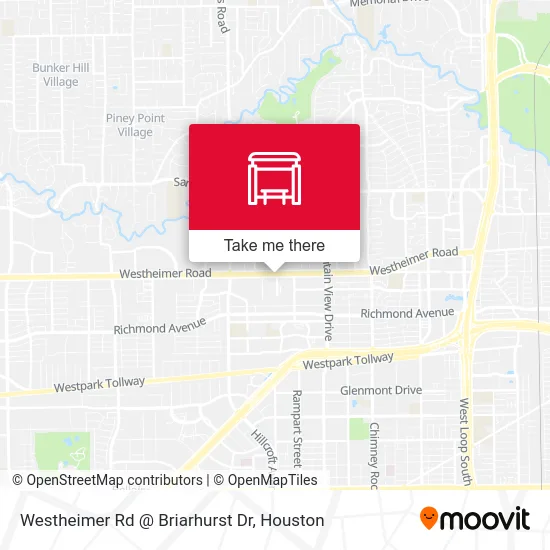 Westheimer Rd @ Briarhurst Dr map