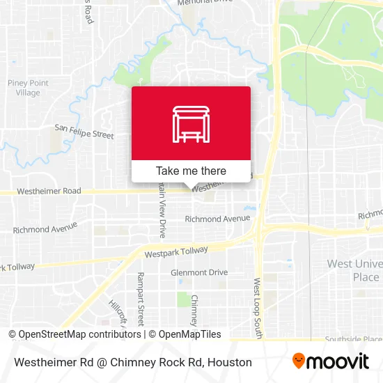 Westheimer Rd @ Chimney Rock Rd map