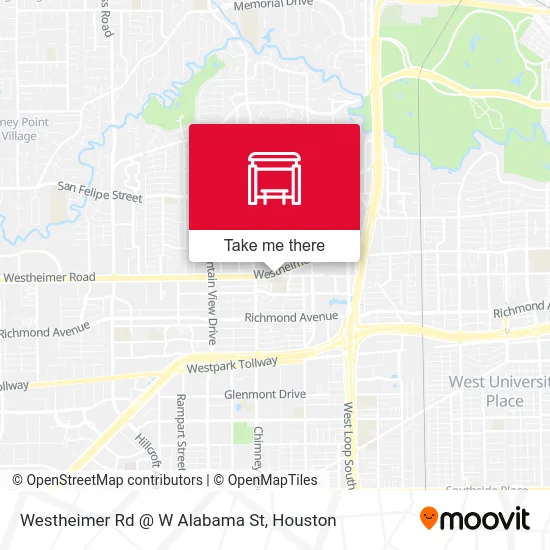 Westheimer Rd @ W Alabama St map