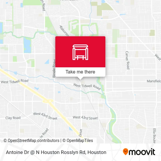 Mapa de Antoine Dr @ N Houston Rosslyn Rd