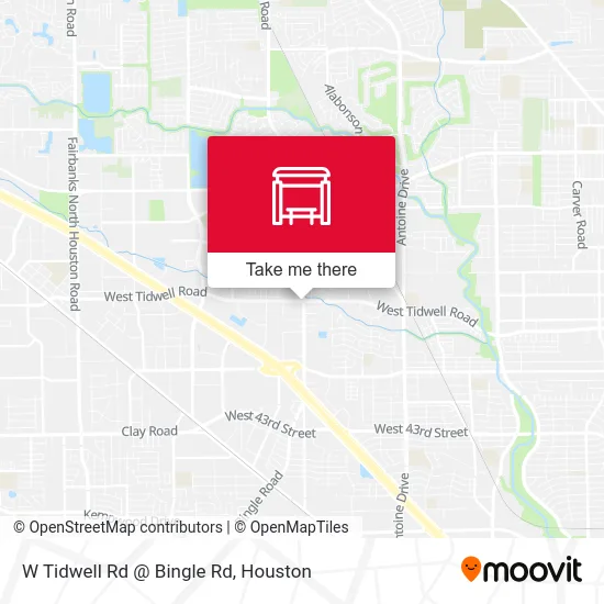 Mapa de W Tidwell Rd @ Bingle Rd