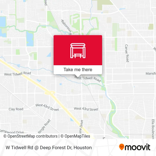 Mapa de W Tidwell Rd @ Deep Forest Dr