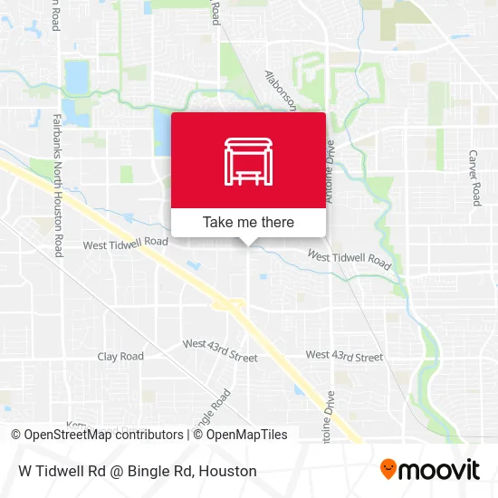 Mapa de W Tidwell Rd @ Bingle Rd