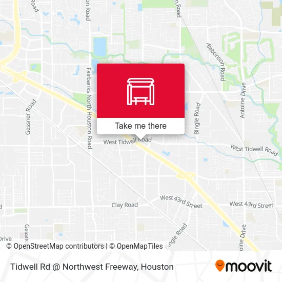 Tidwell Rd @ Northwest Freeway map