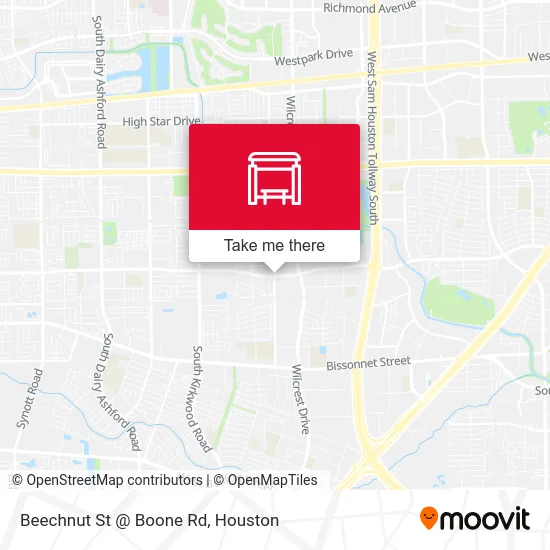 Mapa de Beechnut St @ Boone Rd