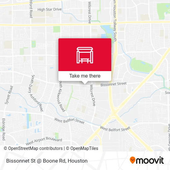 Mapa de Bissonnet St @ Boone Rd