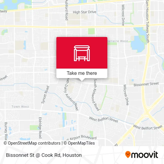 Mapa de Bissonnet St @ Cook Rd