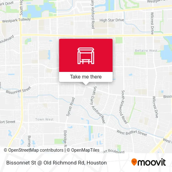 Bissonnet St @ Old Richmond Rd map