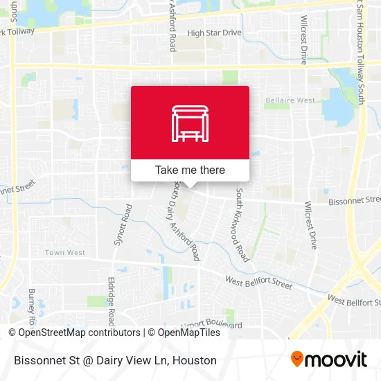 Bissonnet St @ Dairy View Ln map