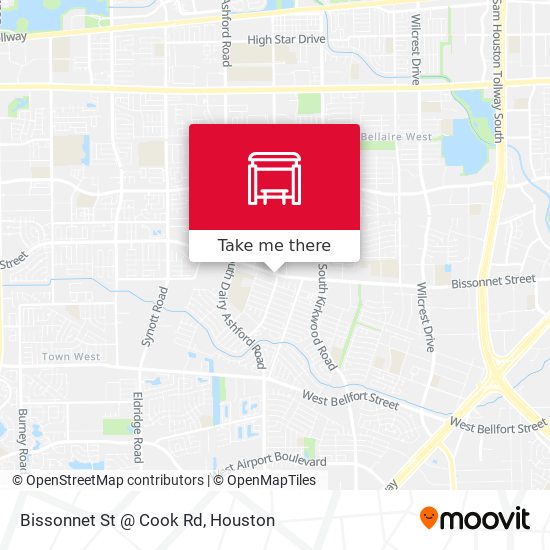 Bissonnet St @ Cook Rd map