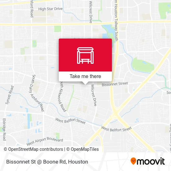 Mapa de Bissonnet St @ Boone Rd
