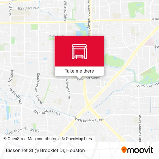 Mapa de Bissonnet St @ Brooklet Dr
