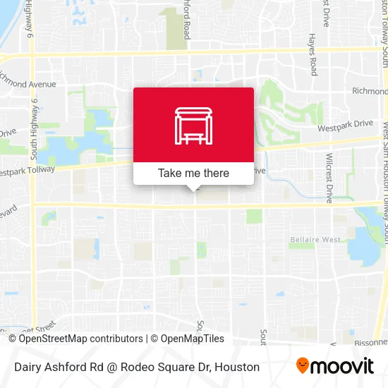 Dairy Ashford Rd @ Rodeo Square Dr map