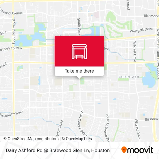 Dairy Ashford Rd @ Braewood Glen Ln map