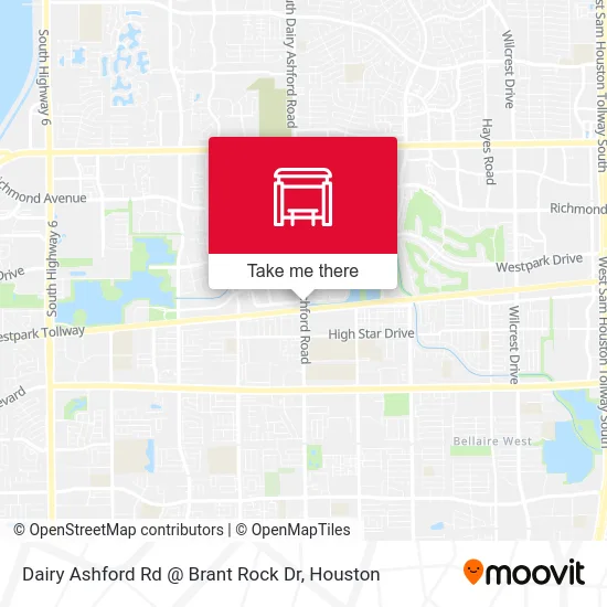 Dairy Ashford Rd @ Brant Rock Dr map