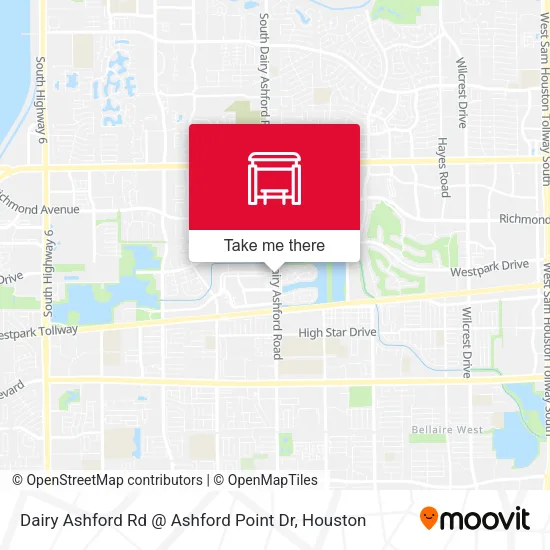 Dairy Ashford Rd @ Ashford Point Dr map