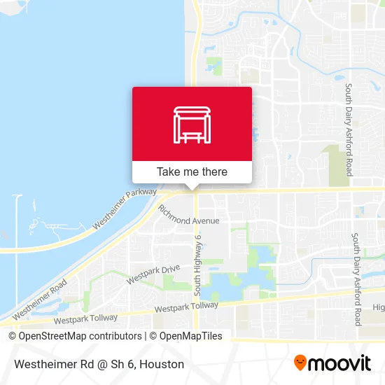 Mapa de Westheimer Rd @ Sh 6
