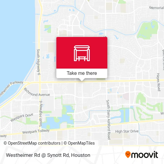 Westheimer Rd @ Synott Rd map