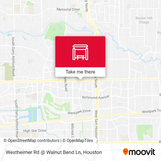 Mapa de Westheimer Rd @ Walnut Bend Ln