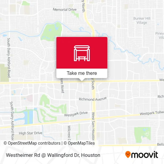 Westheimer Rd @ Wallingford Dr map