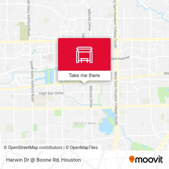 Harwin Dr @ Boone Rd map