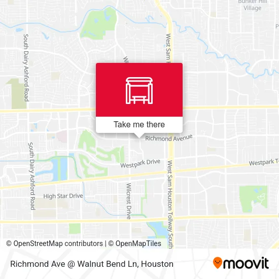 Mapa de Richmond Ave @ Walnut Bend Ln