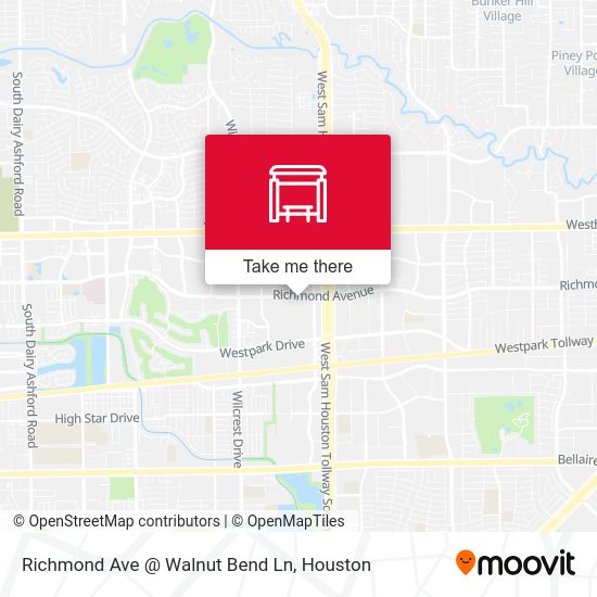 Richmond Ave @ Walnut Bend Ln map