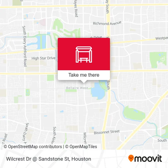 Wilcrest Dr @ Sandstone St map
