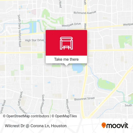 Wilcrest Dr @ Corona Ln map