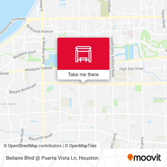 Bellaire Blvd @ Puerta Vista Ln map