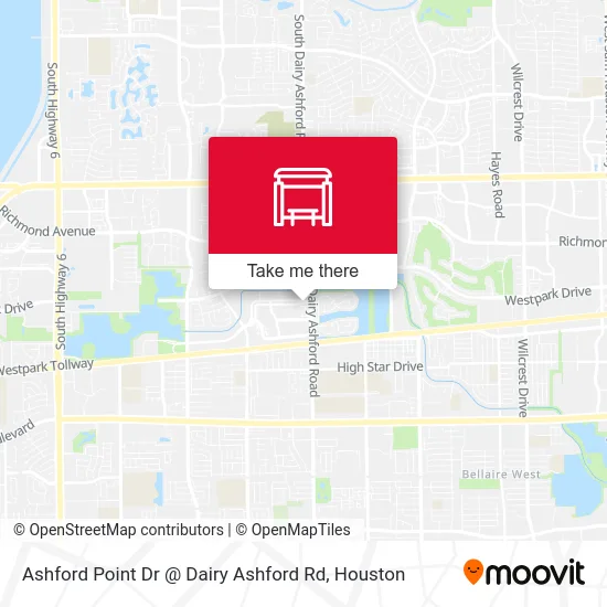 Ashford Point Dr @ Dairy Ashford Rd map