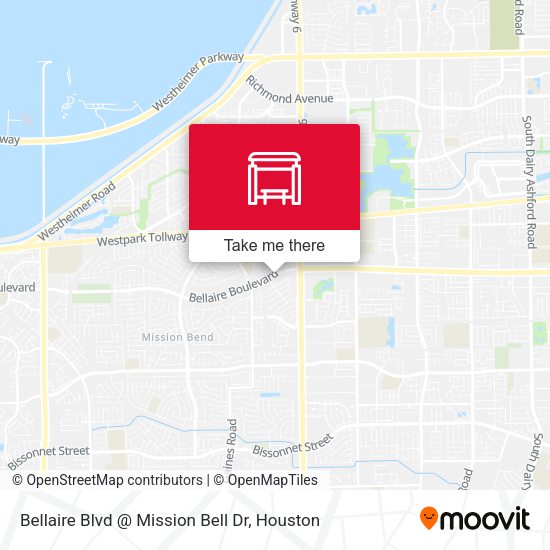 Bellaire Blvd @ Mission Bell Dr map